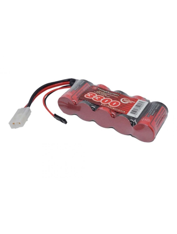 6V 3300mAh NiMH Battery Pack Vapextech Twin Lead with Tamiya & Futaba Connectors