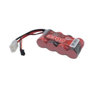 4.8V 3300mAh NiMH Battery Pack Vapextech Twin Lead with Tamiya & Futaba Connectors