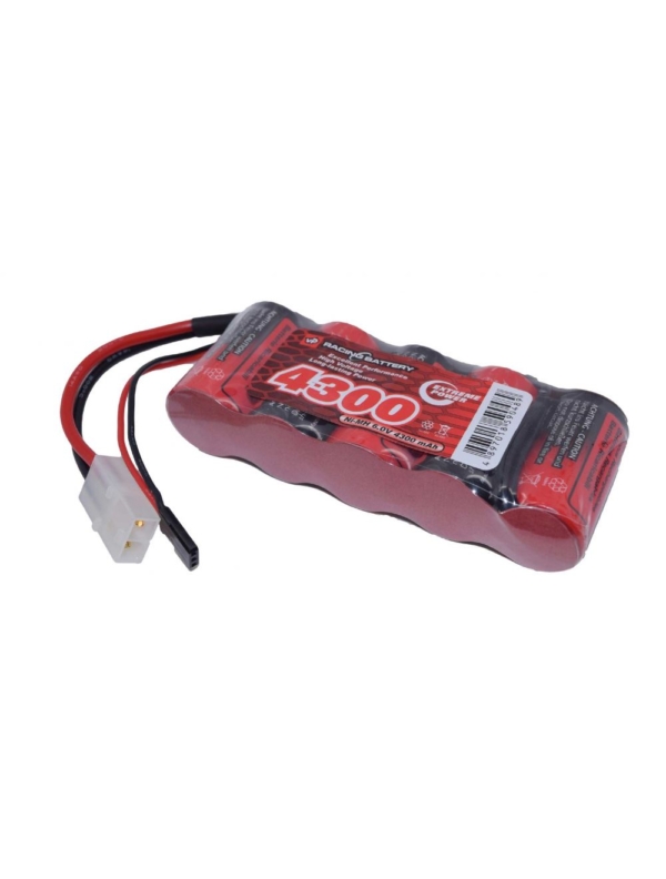 6V 4300mAh NiMH Battery Pack Vapextech Twin Lead with Tamiya & Futaba Connectors