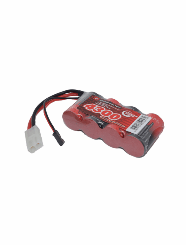 4.8V 4300mAh NiMH Battery Pack Vapextech Twin Lead with Tamiya & Futaba Connectors