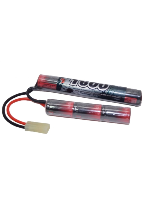 8.4V 1600mAh 2/3A NiMH Mini Battery Airsoft Vapextech 2 Leg