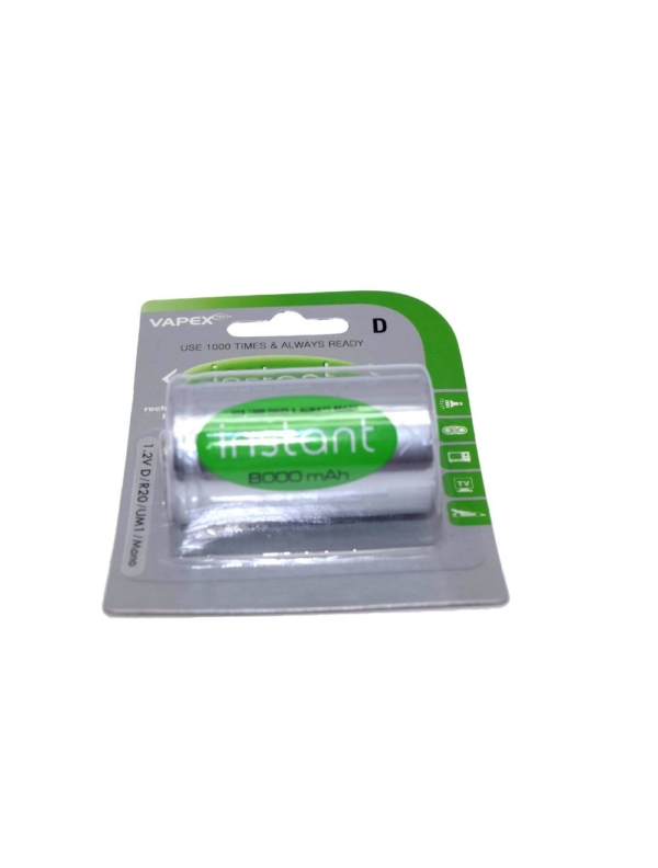 Vapextech D Size 8000mAh NiMH LSD Rechargeable Battery