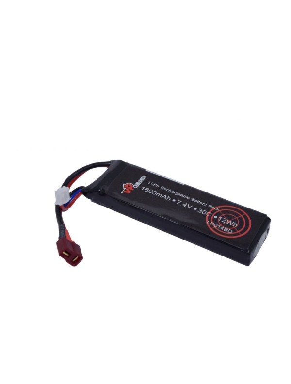 Vapextech Airsoft 7.4V 1600mAh 30C LiPo Battery with Case (LP014B)