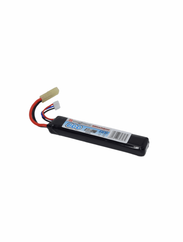 Vapextech Airsoft 7.4V 800mAh 25C LiPo Stick Battery with Case (LP101A)