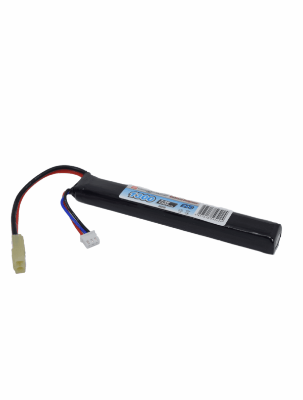Vapextech Airsoft 7.4V 1300mAh 25C LiPo Stick Battery with Case (LP229)