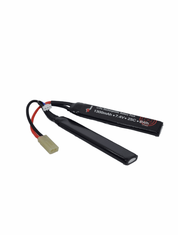 Vapextech Airsoft 7.4V 1300mAh 25C LiPo Stick Battery with Case (LP302)