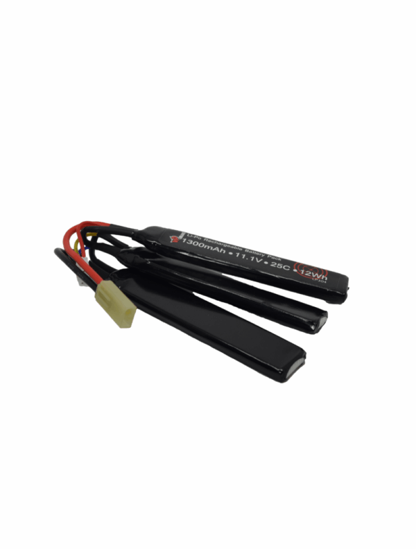Vapextech Airsoft 11.1V 1300mAh 25C LiPo Cranstock Battery with Case (LP304)
