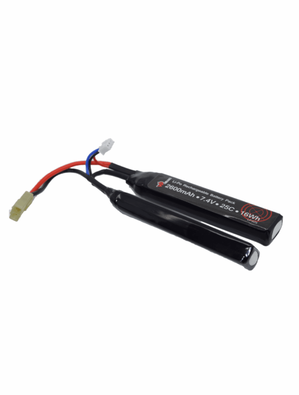 Vapextech Airsoft 7.4V 2600mAh 25C LiPo Stick Battery with Case (LP305) - Image 3