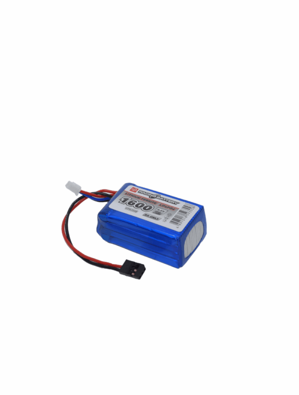 6.6V 1600mAh LiFe RX Battery Pack Vapextech Square